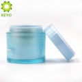 Plastic material and screen printing surface handling double wall waterproof bottle ball plastic jar 70G